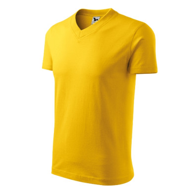 Tee-shirt unisex V-neck 102 - jaune