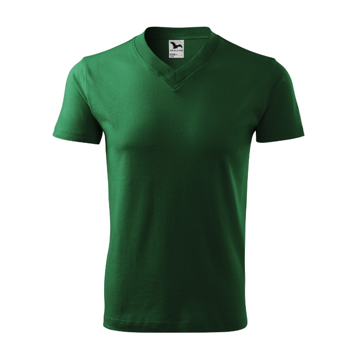 Tee-shirt unisex V-neck 102 - vert bouteille
