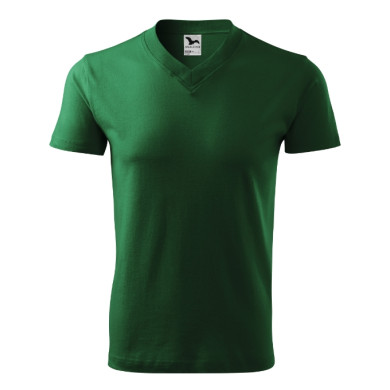 Tee-shirt unisex V-neck 102 - vert bouteille