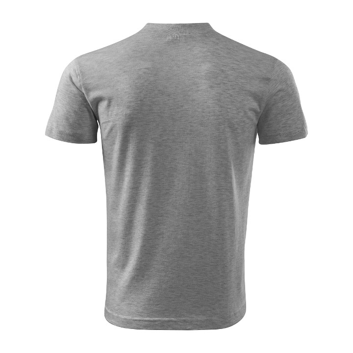Tee-shirt unisex V-neck 102 - gris chiné foncé