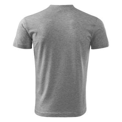 Tee-shirt unisex V-neck 102 - gris chiné foncé