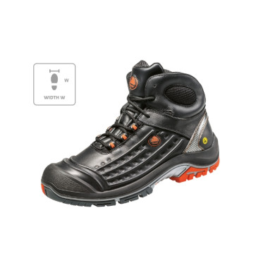 Chaussures de sécurité montantes unisex Vector W B07 - noir