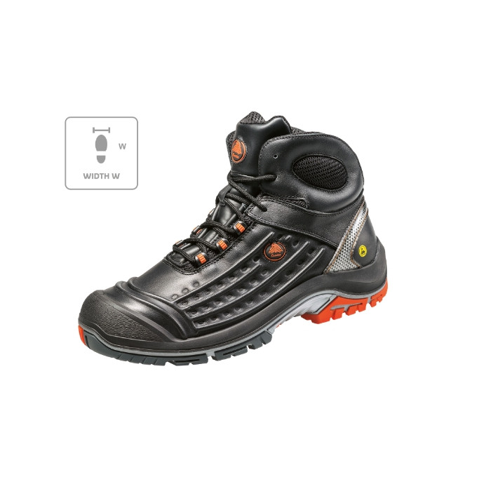 Chaussures de sécurité montantes unisex Vector W B07 - noir