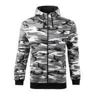 Sweatshirt homme Camo Zipper C19 - camouflage gray
