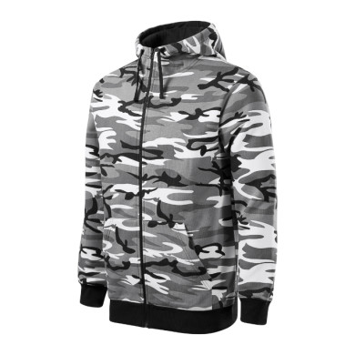 Sweatshirt homme Camo Zipper C19 - camouflage gray