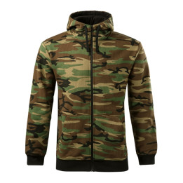 Sweatshirt homme Camo Zipper C19 - camouflage brown