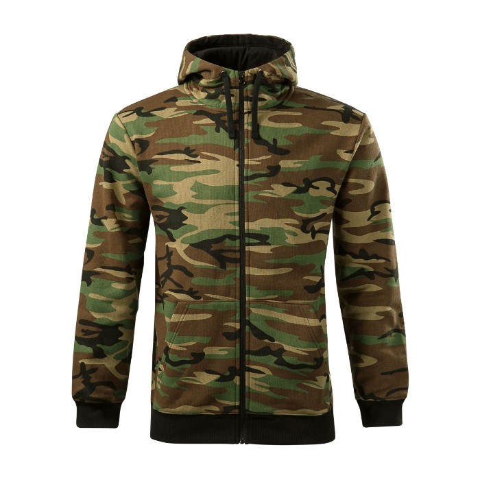 Sweatshirt homme Camo Zipper C19 - camouflage brown