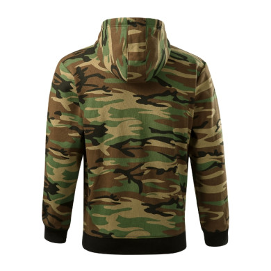 Sweatshirt homme Camo Zipper C19 - camouflage brown