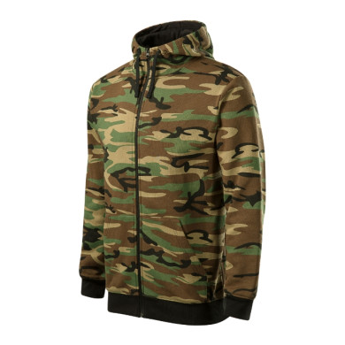 Sweatshirt homme Camo Zipper C19 - camouflage brown