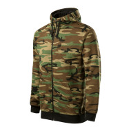 Sweatshirt homme Camo Zipper C19 - camouflage brown