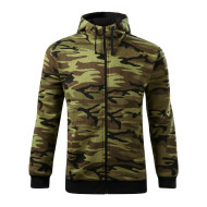 Sweatshirt homme Camo Zipper C19 - camouflage green