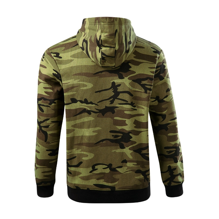 Sweatshirt homme Camo Zipper C19 - camouflage green