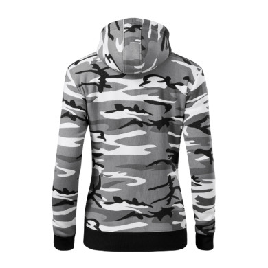 Sweatshirt femme Camo Zipper C20 - camouflage gray
