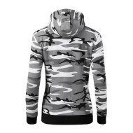Sweatshirt femme Camo Zipper C20 - camouflage gray