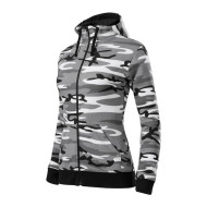 Sweatshirt femme Camo Zipper C20 - camouflage gray