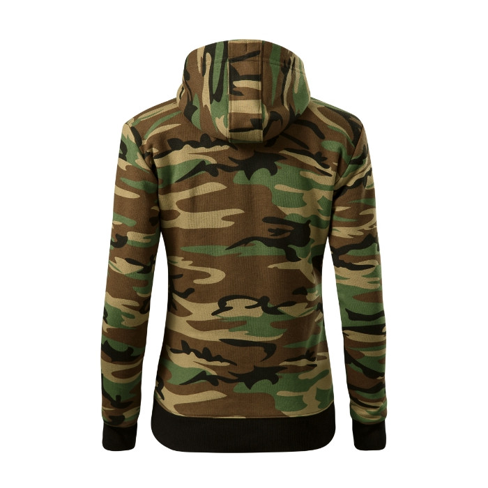 Sweatshirt femme Camo Zipper C20 - camouflage brown