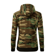 Sweatshirt femme Camo Zipper C20 - camouflage brown