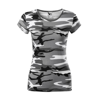 Tee-shirt femme Camo Pure C22 - camouflage gray