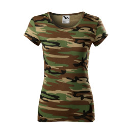Tee-shirt femme Camo Pure C22 - camouflage brown
