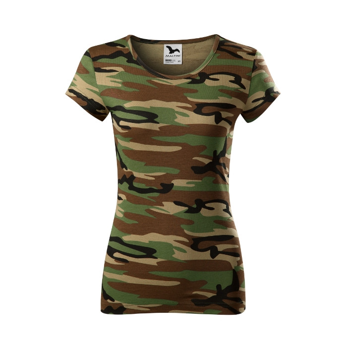 Tee-shirt femme Camo Pure C22 - camouflage brown