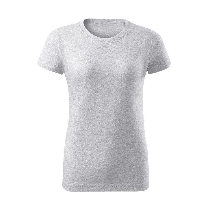 Tee-shirt femme Basic Free F34 - gris chiné clair