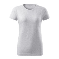 Tee-shirt femme Basic Free F34 - gris chiné clair