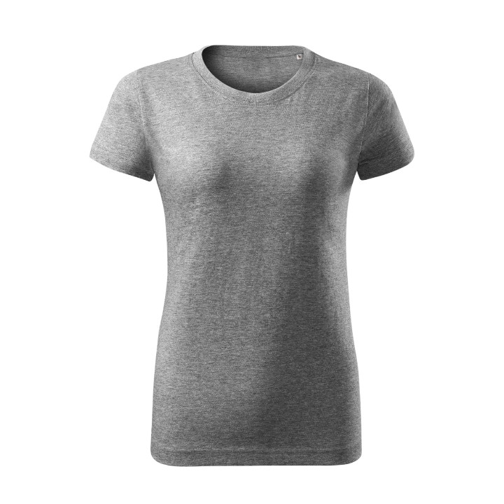 Tee-shirt femme Basic Free F34 - gris chiné foncé
