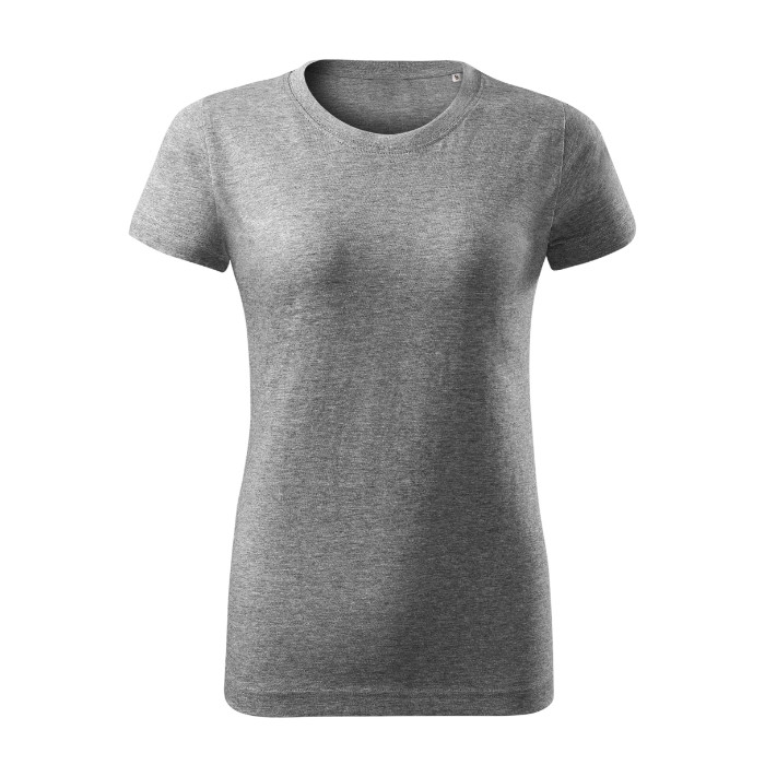 Tee-shirt femme Basic Free F34 - gris chiné foncé