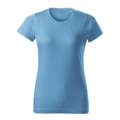 Tee-shirt femme Basic Free F34 - bleu azur