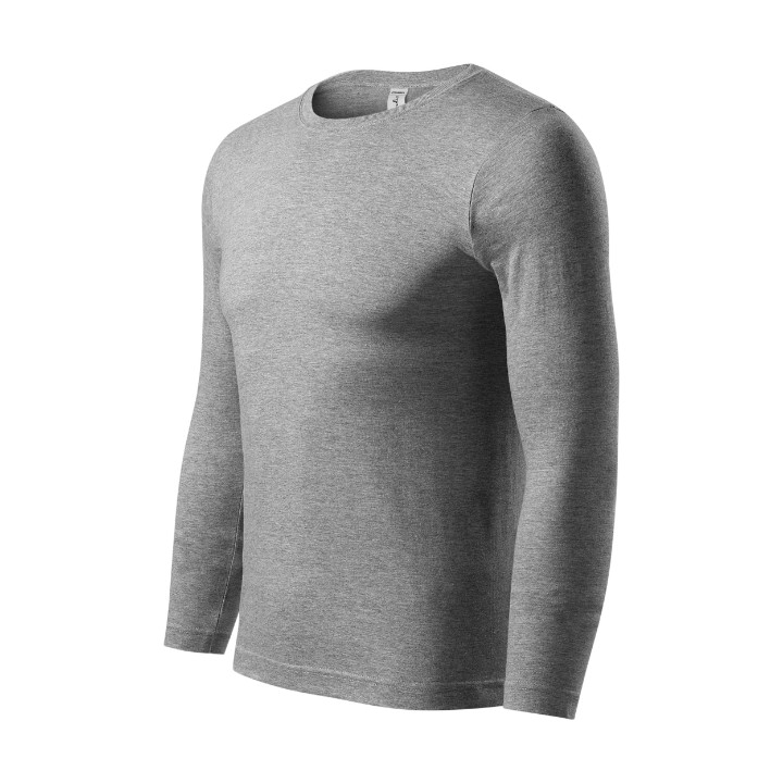 Tee-shirt unisex Progress LS P75 - gris chiné foncé