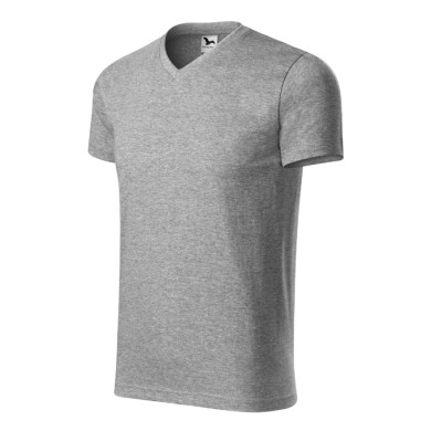 Tee-shirt unisex Heavy V-neck 111 - gris chiné foncé