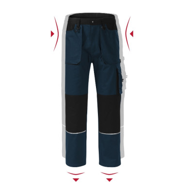 Pantalon de travail homme Woody W01 - bleu marine