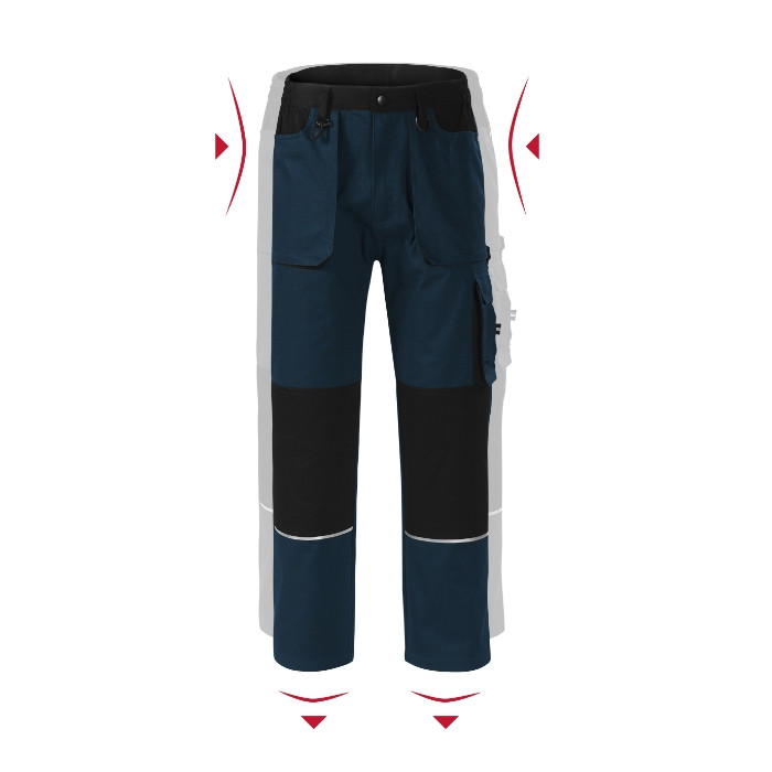 Pantalon de travail homme Woody W01 - bleu marine