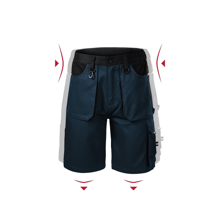 Short de travail homme Woody W05 - bleu marine