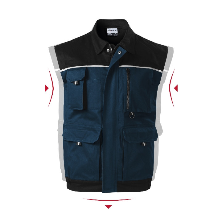Gilet de travail homme Woody W52 - bleu marine