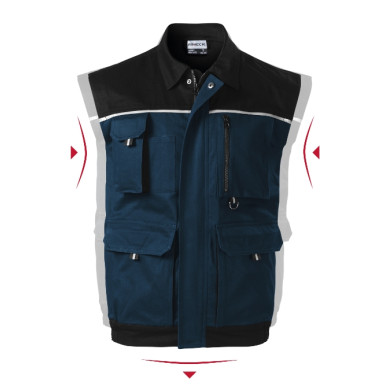 Gilet de travail homme Woody W52 - bleu marine
