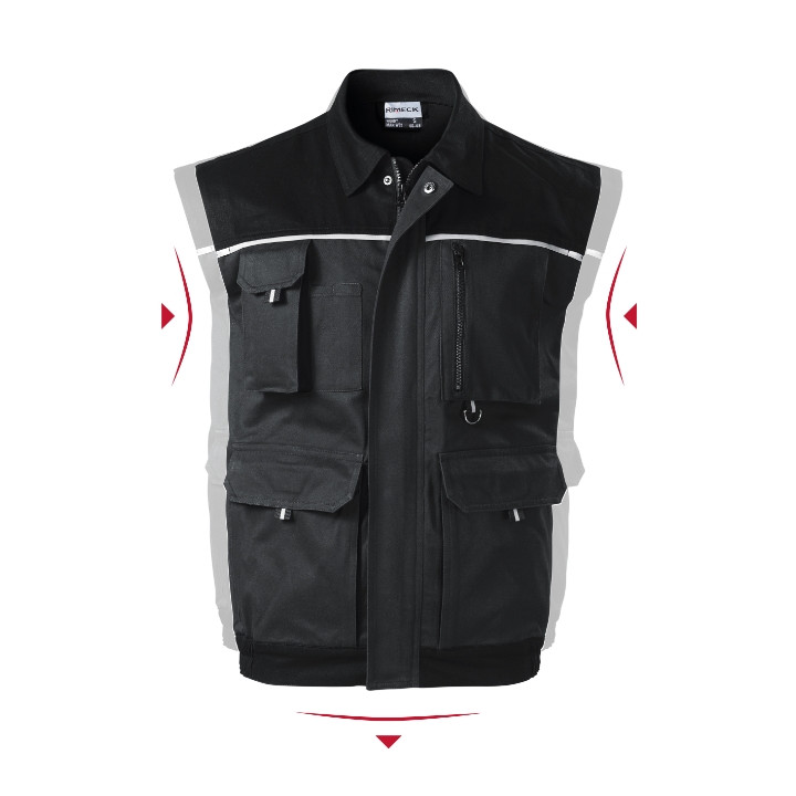 Gilet de travail homme Woody W52 - ebony gray