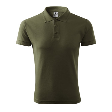 Polo homme Pique Polo 203 - military