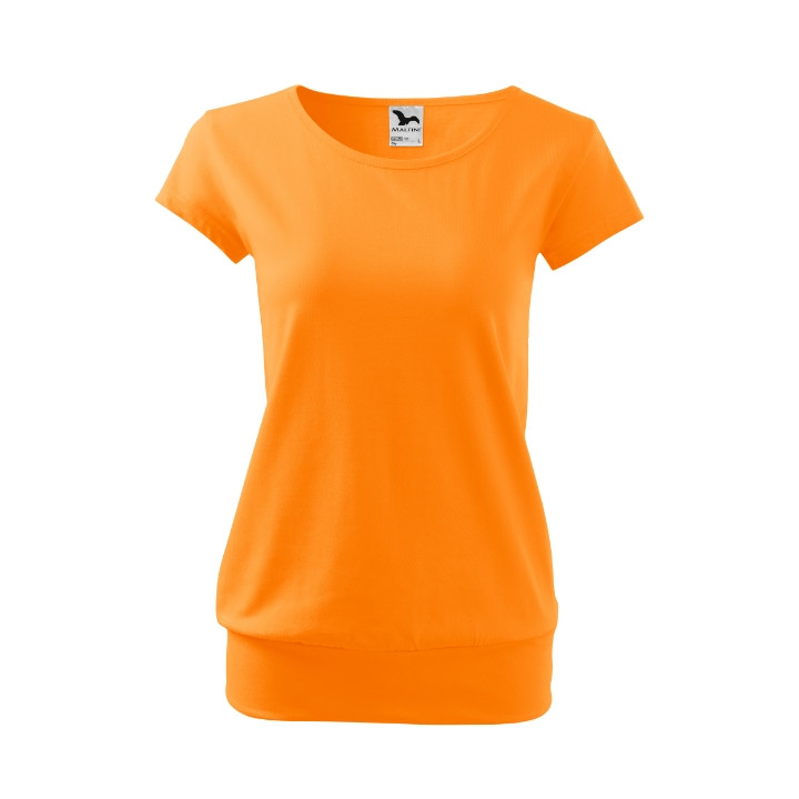 Tee-shirt femme City 120 - mandarine