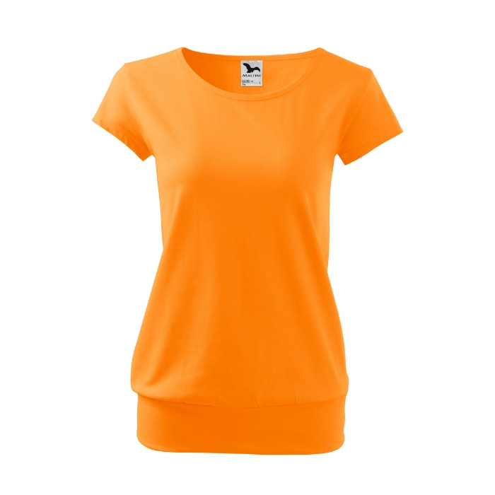 Tee-shirt femme City 120 - mandarine