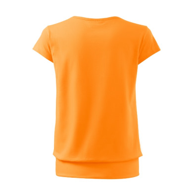 Tee-shirt femme City 120 - mandarine