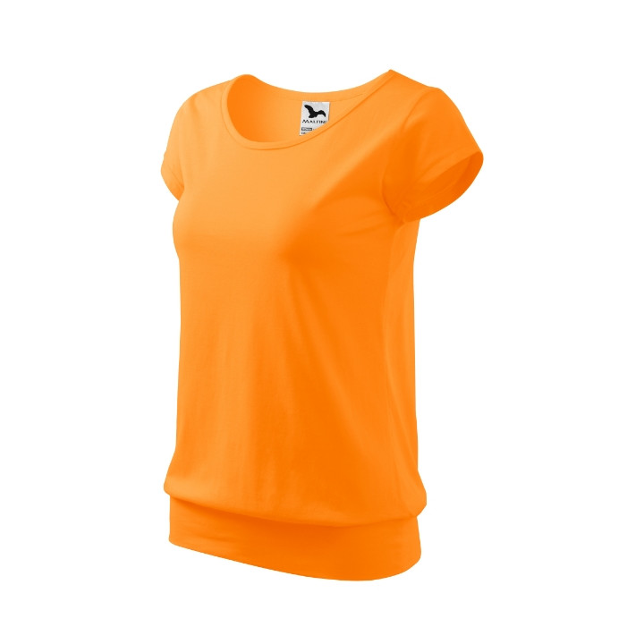 Tee-shirt femme City 120 - mandarine