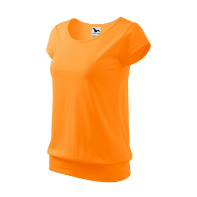 Tee-shirt femme City 120 - mandarine