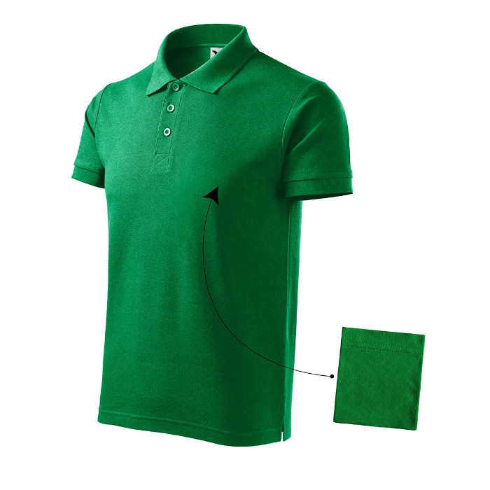 Polo homme Cotton 212 - vert moyen