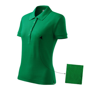 Polo femme Cotton 213 - vert moyen