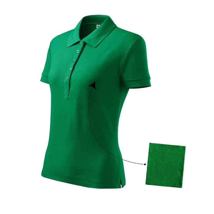 Polo femme Cotton 213 - vert moyen