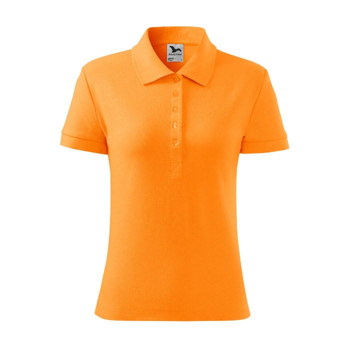 Polo femme Cotton 213 - mandarine