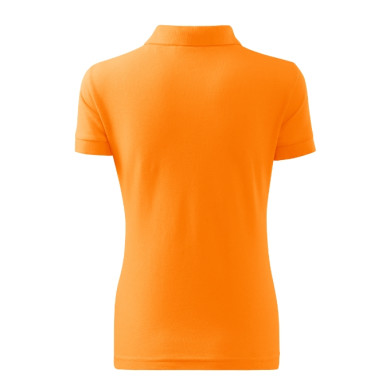 Polo femme Cotton 213 - mandarine