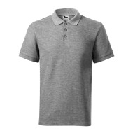 Polo homme Cotton Heavy 215 - gris chiné foncé