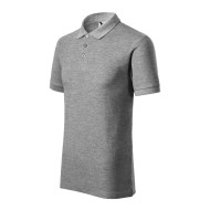 Polo homme Cotton Heavy 215 - gris chiné foncé